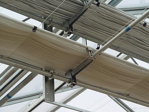 Inside and Outside Shading System for Multi-Span Film/PC/Glass Greenhouse