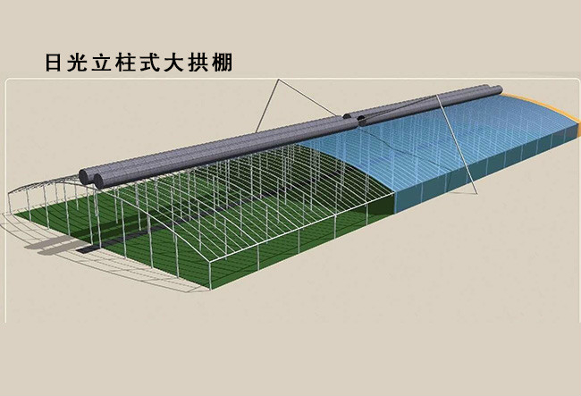 Solar Greenhouse with Soil Back Wall for Winter Vegetables Growing/Gardening Planting